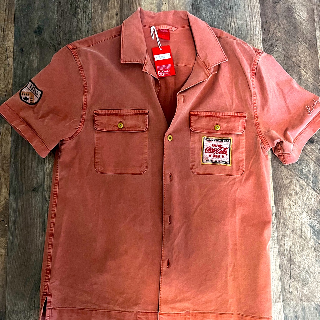 Vintage Wash Lucky Brand Cocoa Cola Work Shirt